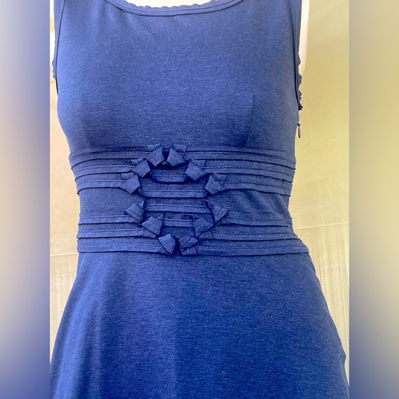 Max Studio Midnight Blue Midi Dress XS NWT - Picture 7 of 16